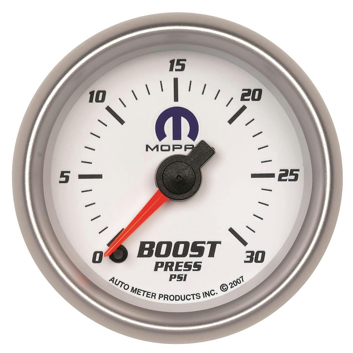 AutoMeter 880034 Boost, 2 1/16 Inch, White