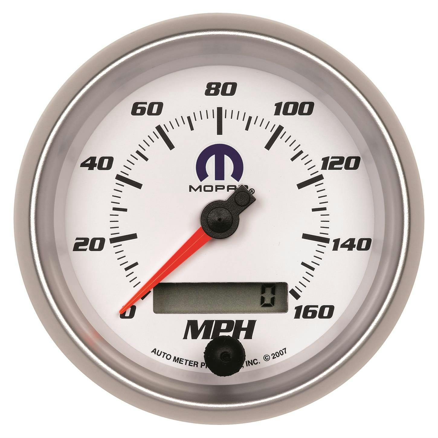 AutoMeter 880036 Speedo Gauge 3 3/8 Inch, 160MPH, Electric, White