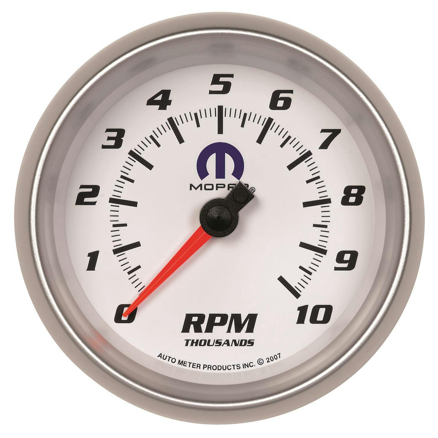 AutoMeter 880038 Tach Gauge, 3 3/8 Inch, 10K RPM, In-Dash, White