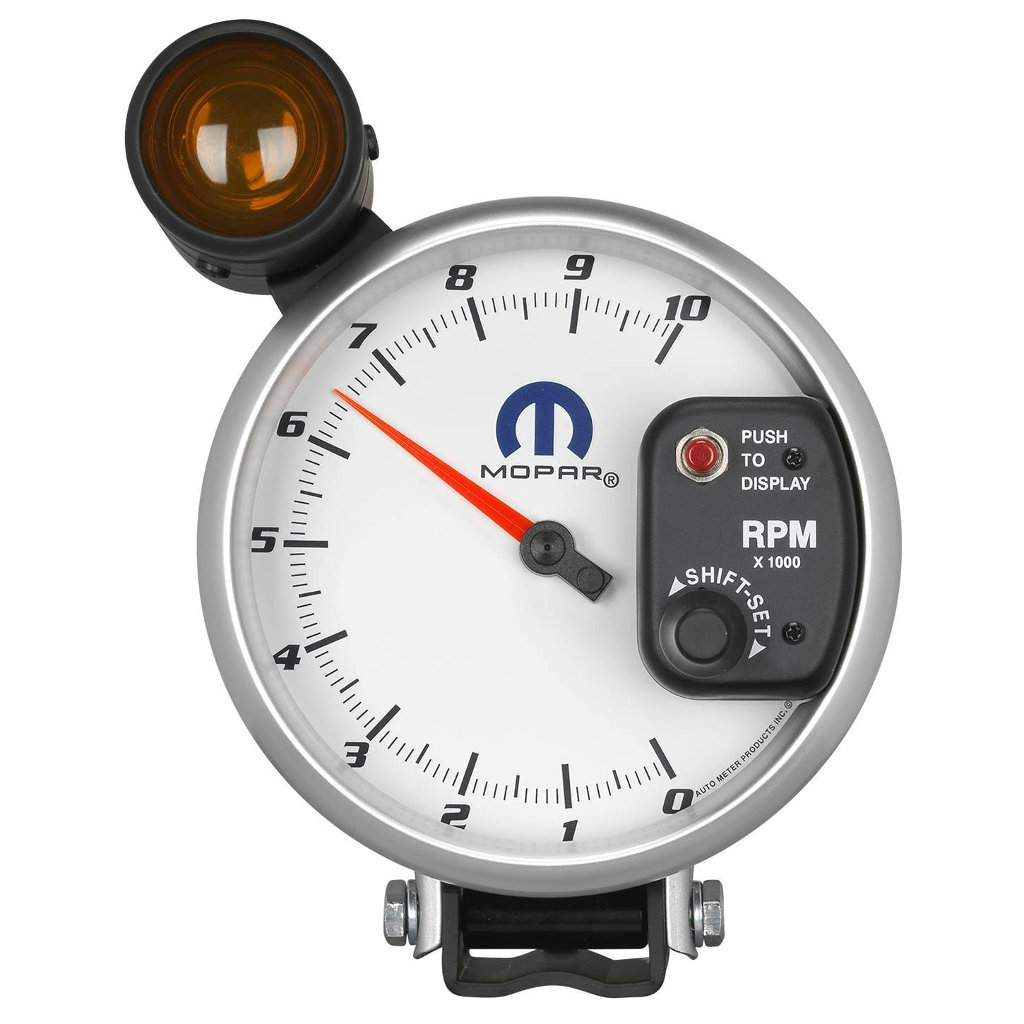 AutoMeter 880248 Tach Gauge, 5 Inch, 10K RPM, Shift-Lite, White