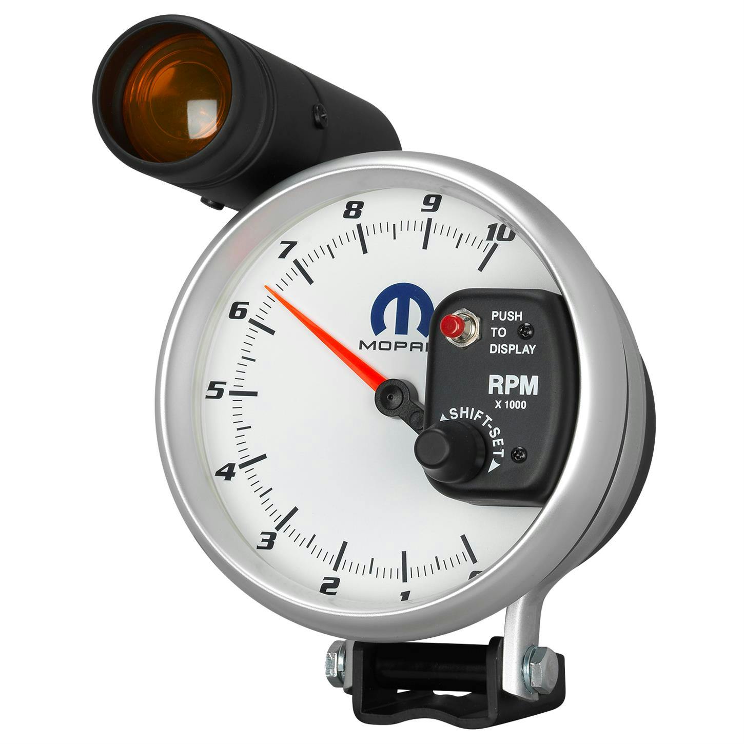 AutoMeter 880248 Tach Gauge, 5 Inch, 10K RPM, Shift-Lite, White