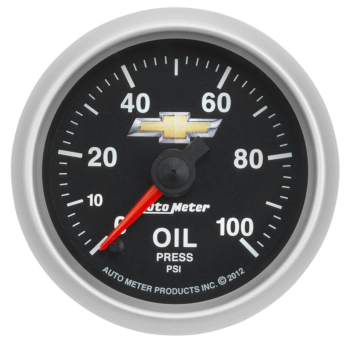 AutoMeter 880447 Oil Pressure Gauge, 2 1/16 Inch, 100PSI, GM