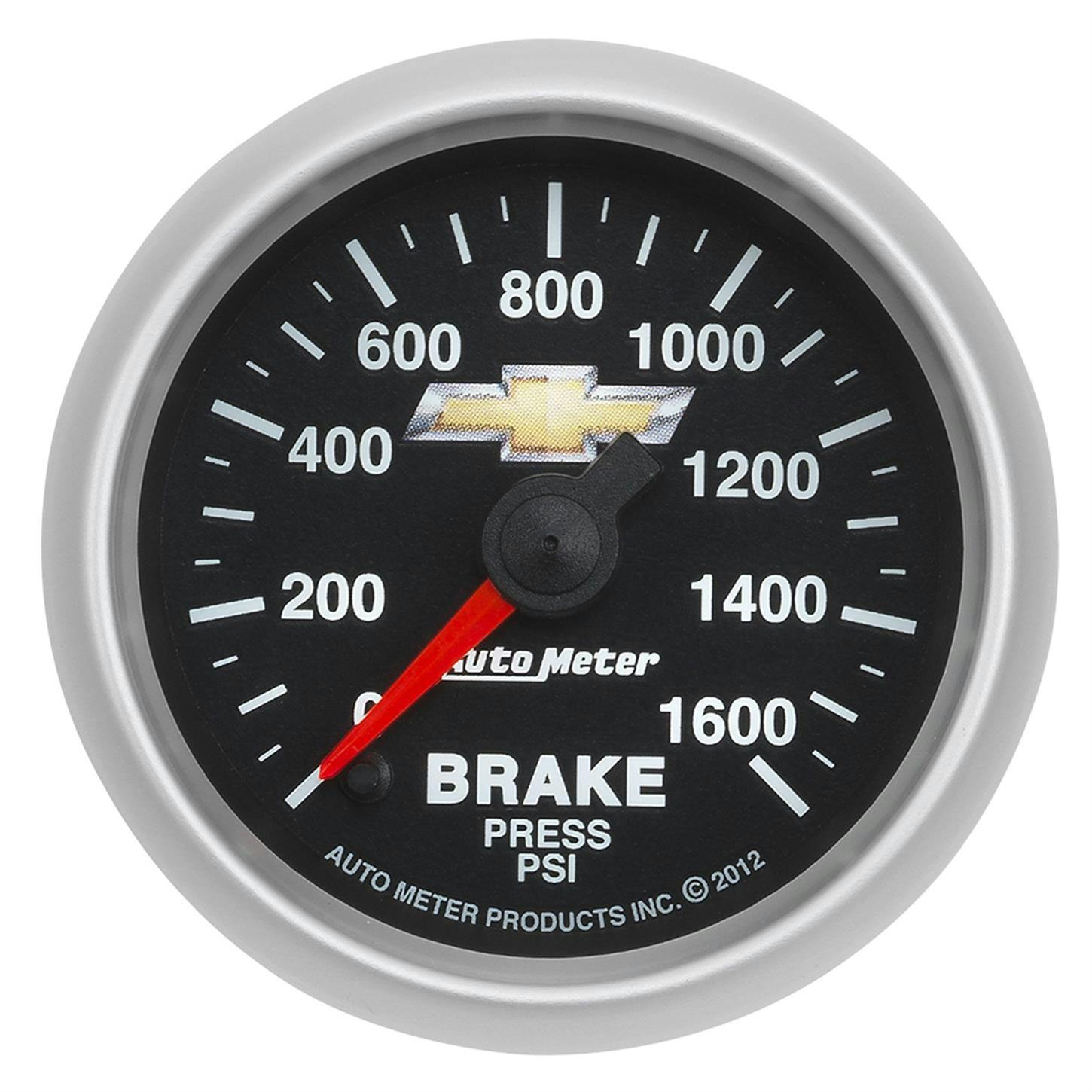 AutoMeter 880450 Brake Pressure Gauge 2 1/16 Inch, GM Copo Camaro