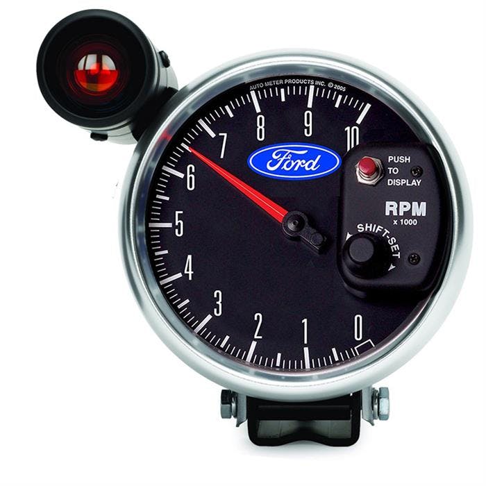 AutoMeter 880827 Ford 5 Inch Pedestal Tachometer, 0-10k RPM