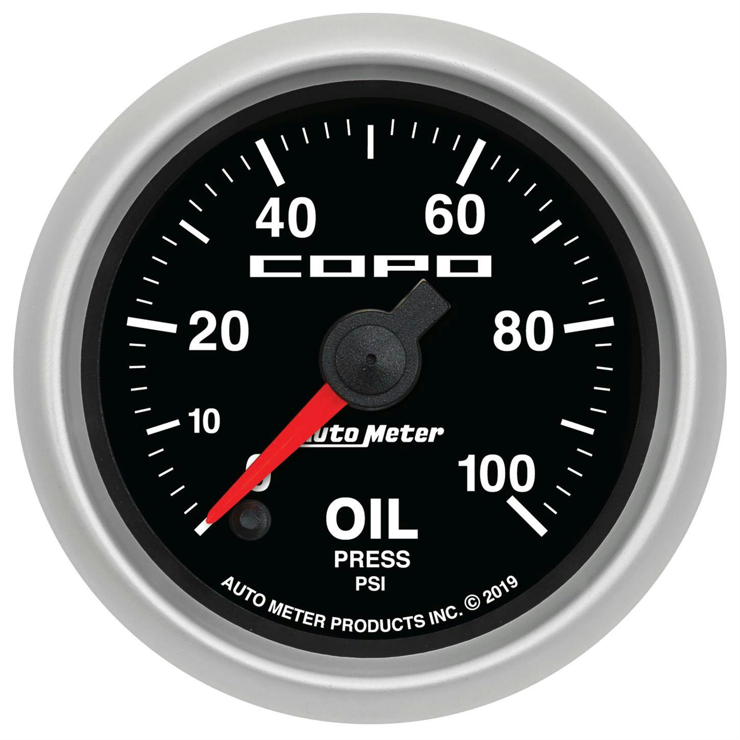AutoMeter 880876 COPO Oil Pressure Gauge 100 PSI, 2-1/16 Inch