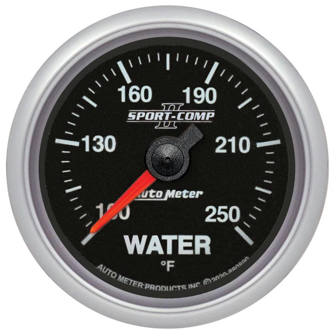 AutoMeter 880890 2-1/16 Inch Water Temp Gauge, Sport-Comp II