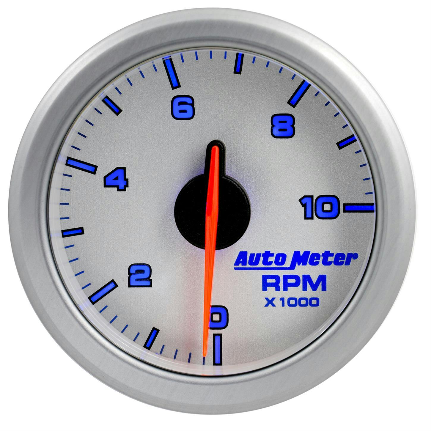 AutoMeter 9197-UL 2-1/16 Inch Tach, 0-10K RPM, Airdrive, Silver