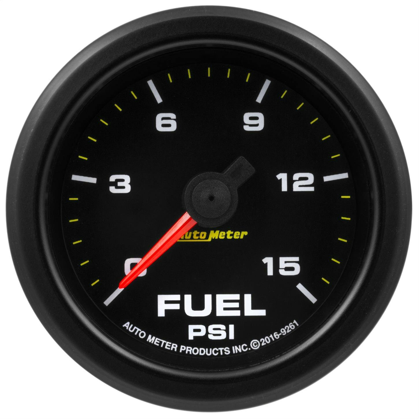 AutoMeter 9261 Extreme Fuel Press. Gauge, 2-1/16, 0-15 PSI,Flat