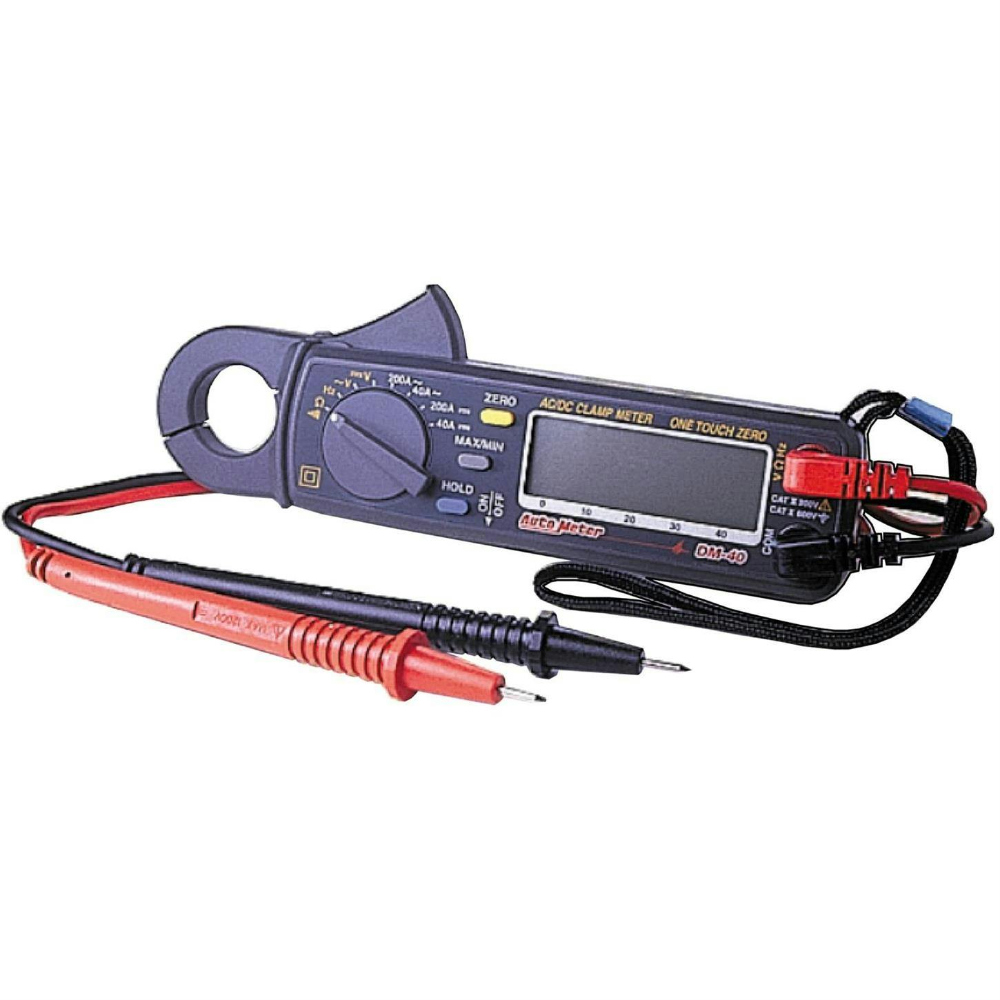 AutoMeter DM-40 Digital Inductive Amp Probe and Multimeter