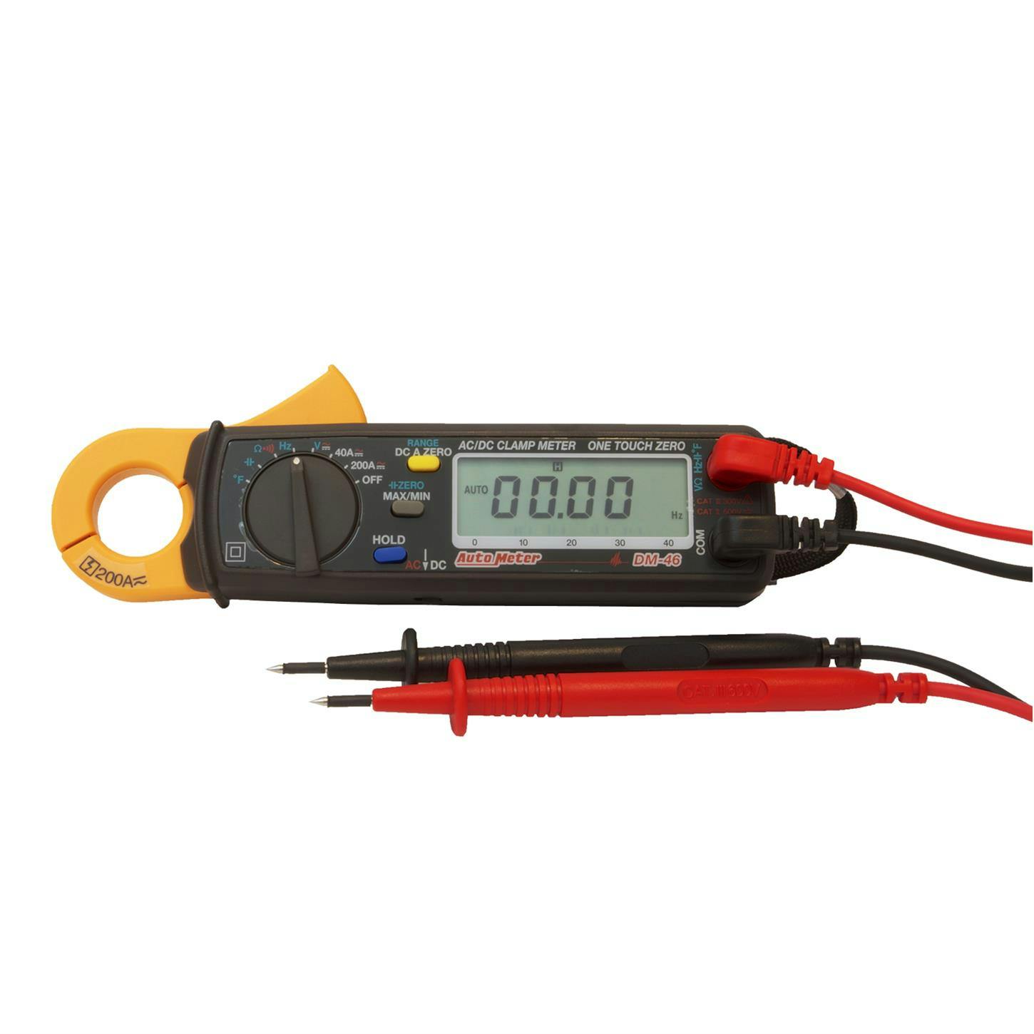 AutoMeter DM-46 Ac/Dc Current Clamp Meter, High Resistance