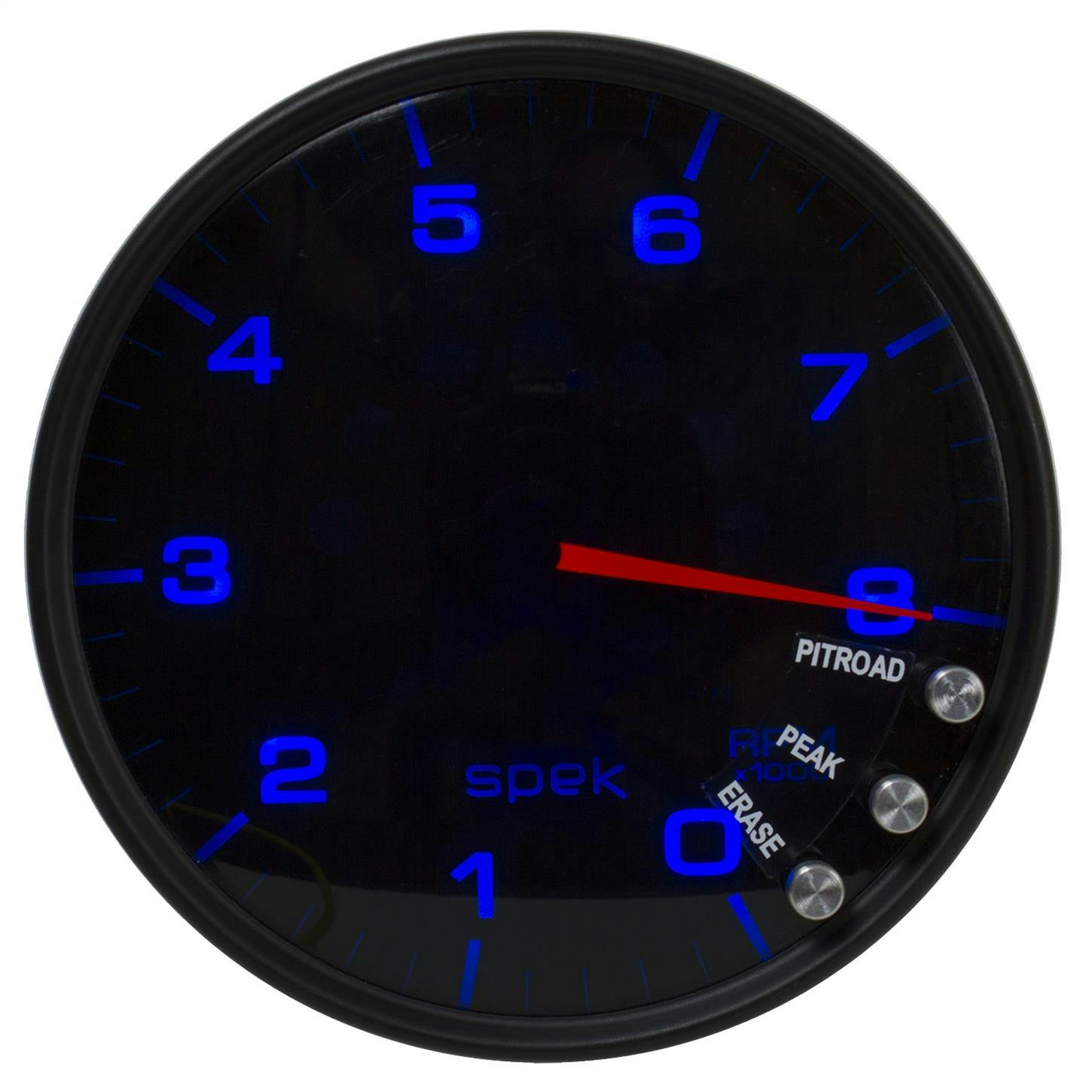 AutoMeter P23852 Tach Gauge, 5 Inch, 8K RPM, Black/Smoke/Black