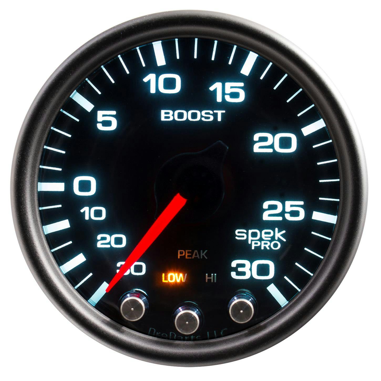 AutoMeter P30252 Spek-Pro Boost/Vacuum Gauge, 2-1/16,37 PSI,Domed