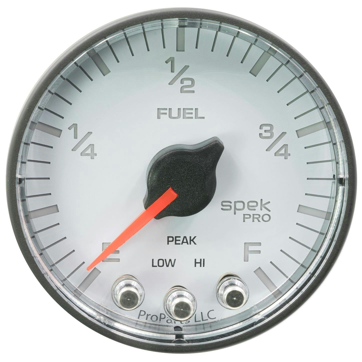AutoMeter P312128 Fuel Level Gauge, 2 1/16 Inch, 0-270 Ohm White