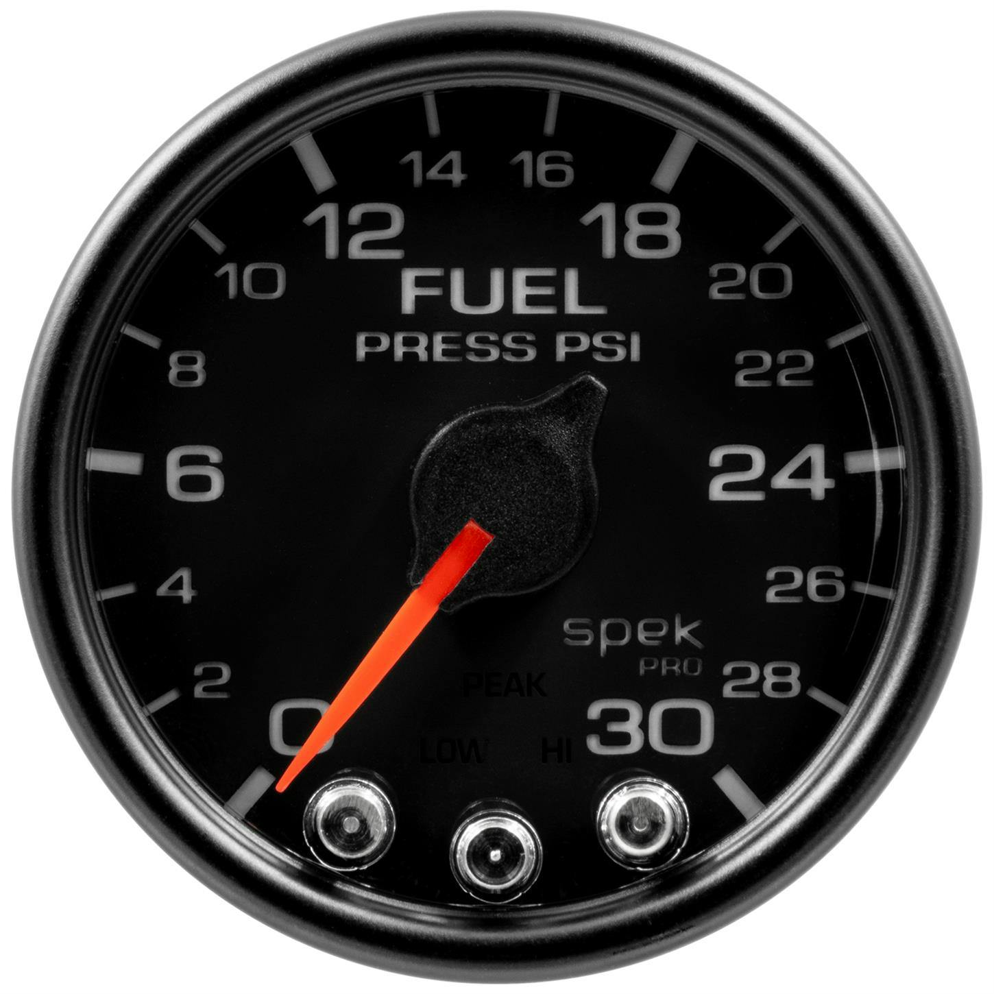 AutoMeter P31632 Fuel Pressure Gauge, 2 1/16 Inch, Blk/Blk