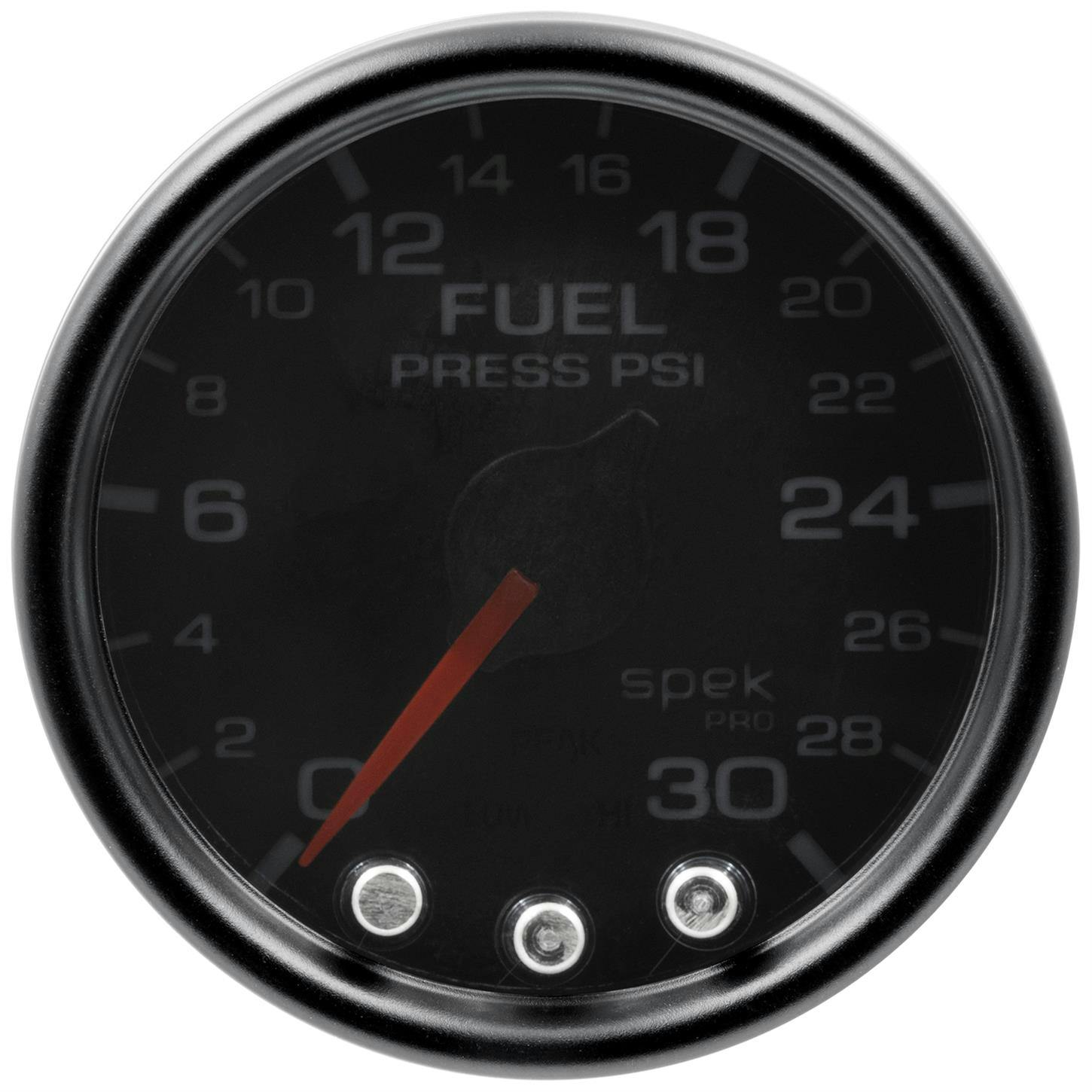 AutoMeter P31652 Fuel Pressure Gauge, 2 1/16 Inch, Blk/Smoke/Blk