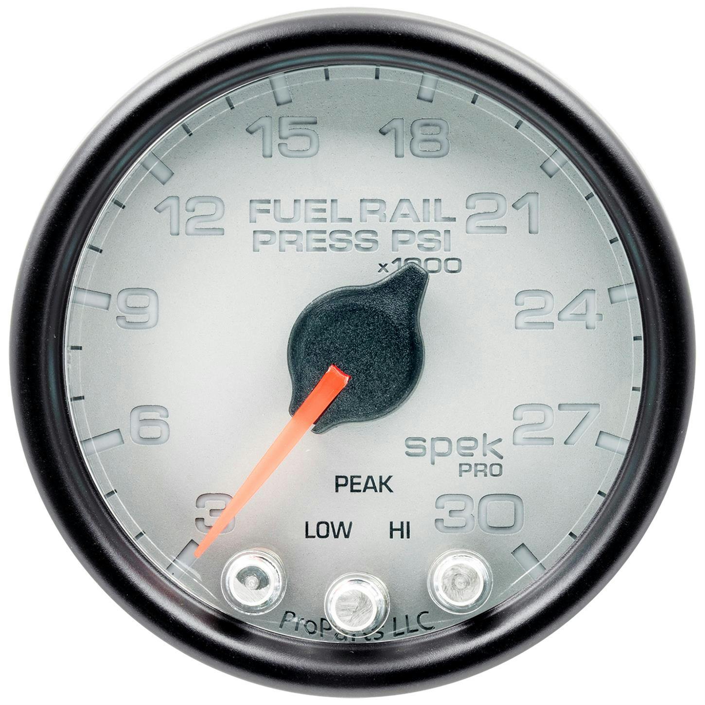 AutoMeter P32122 Rail Pressure Gauge, 2 1/16 Inch, Slvr/Blk