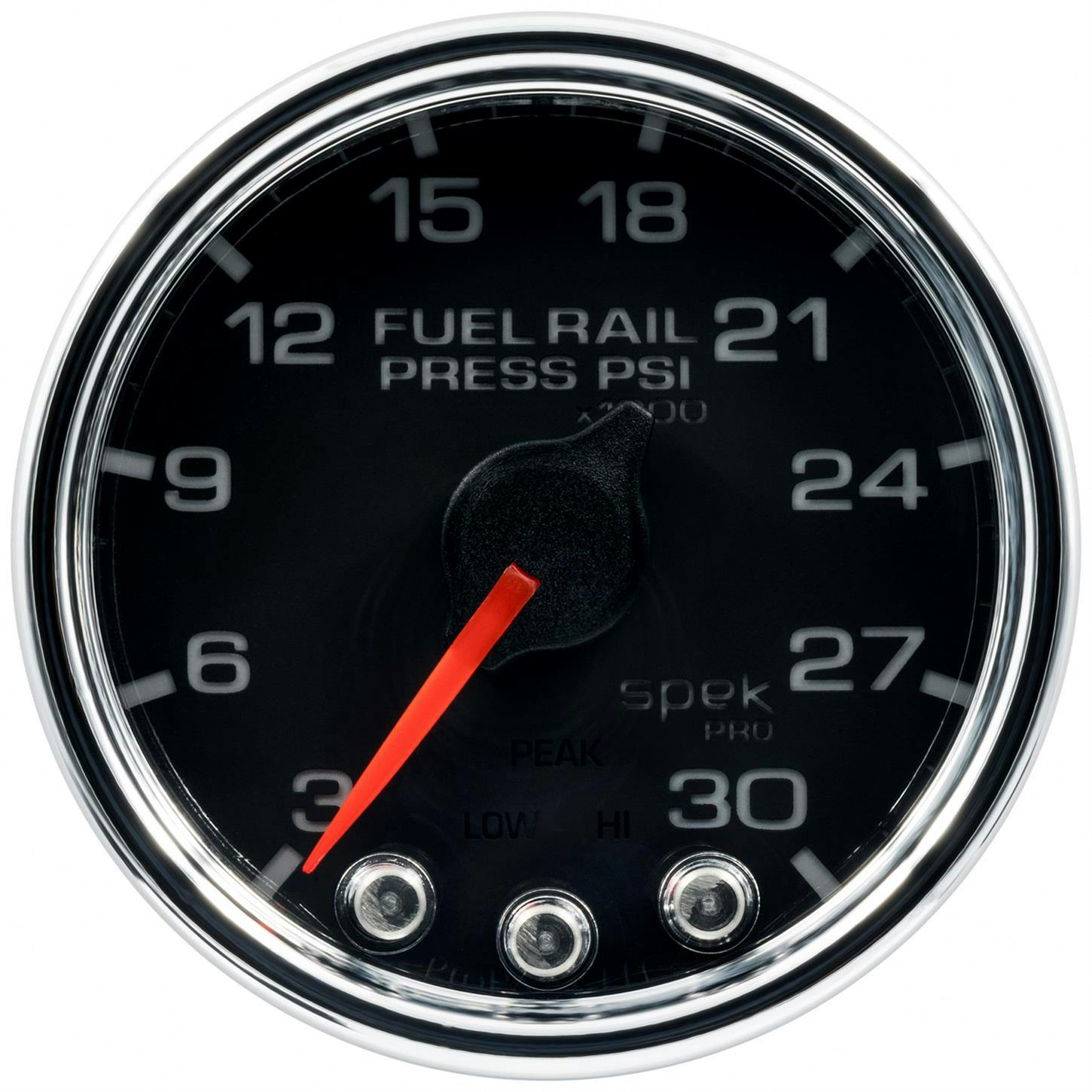 AutoMeter P32131 Rail Pressure Gauge, 2 1/16 Inch, Blk/Chrm