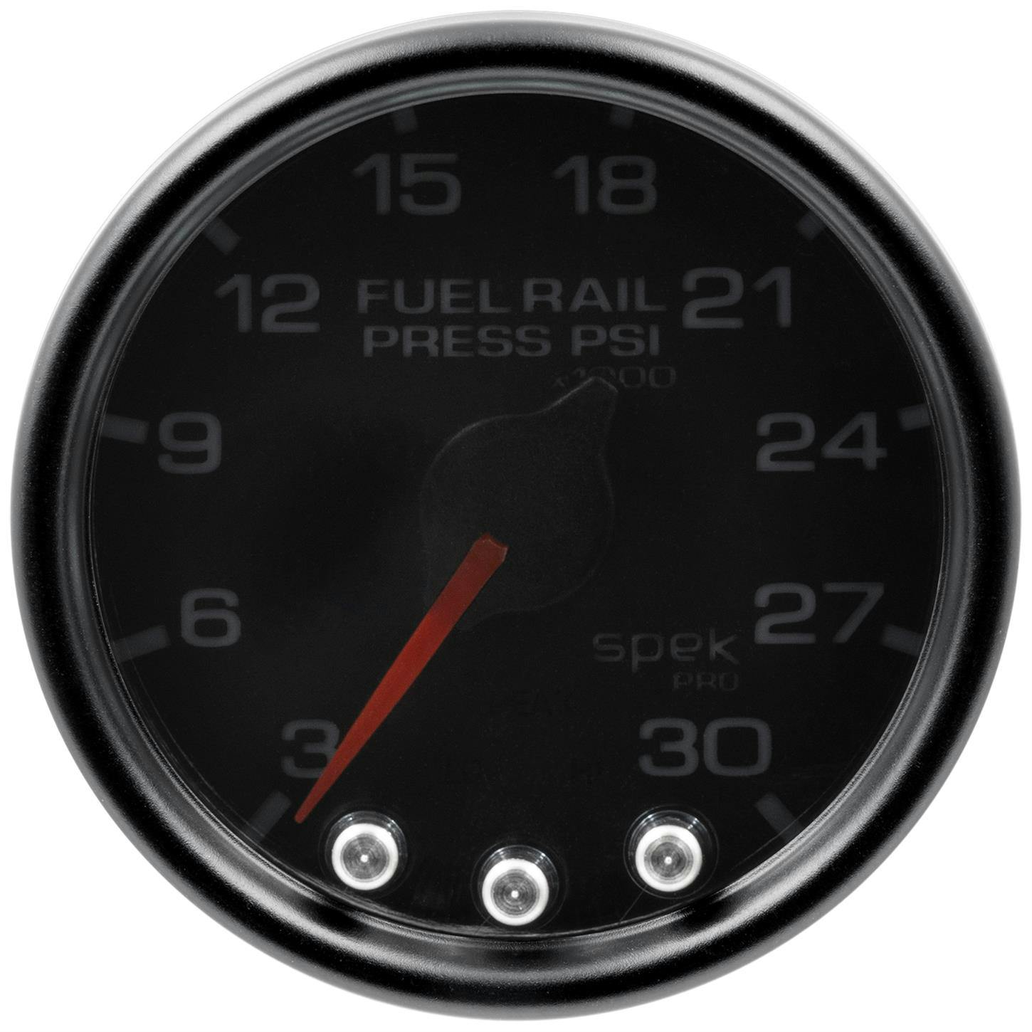 AutoMeter P32152 Rail Pressure Gauge, 2 1/16 Inch, Blk/Smk/Blk