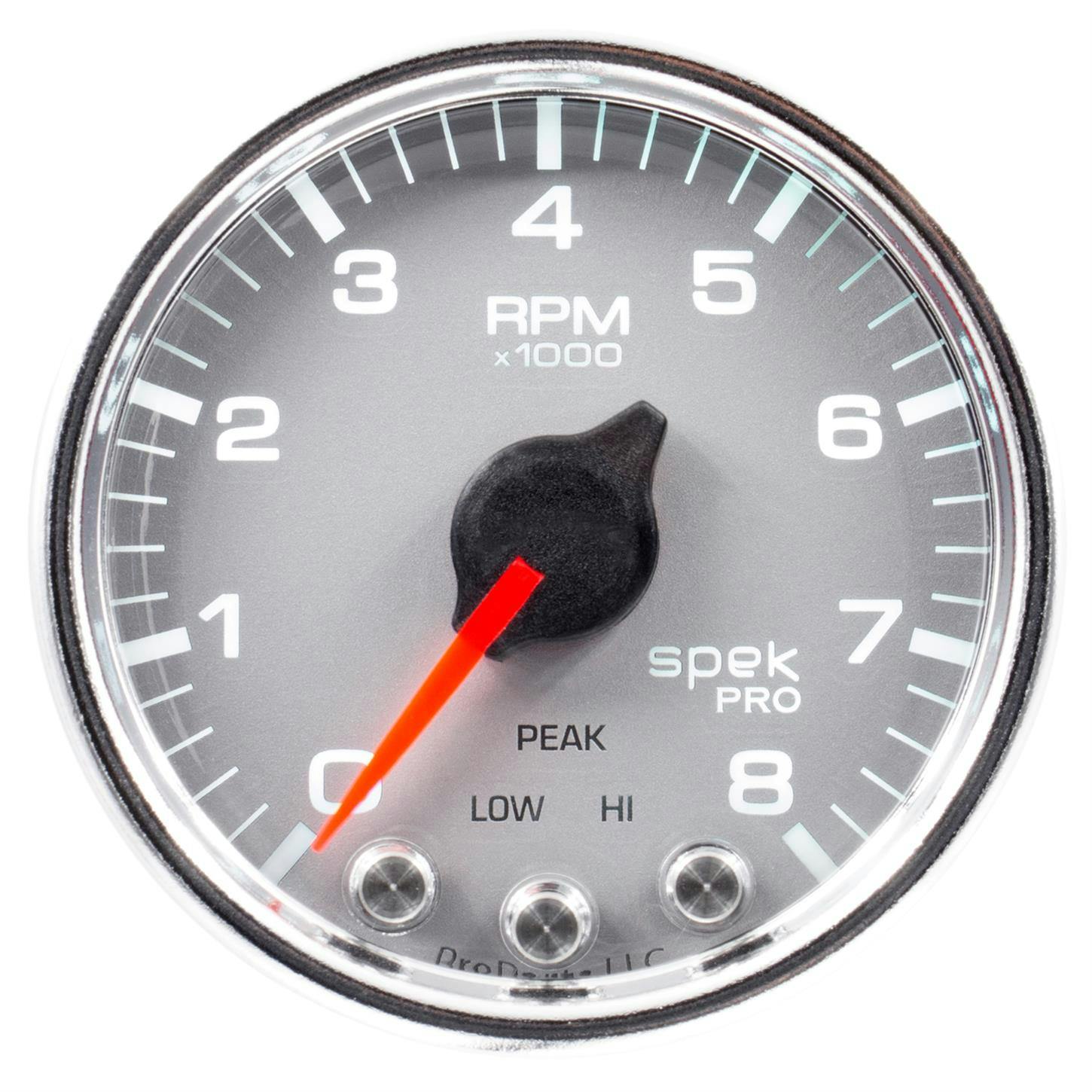 AutoMeter P33421 Spek-Pro Tachometer,2-1/16,0-8,000 RPM,Domed