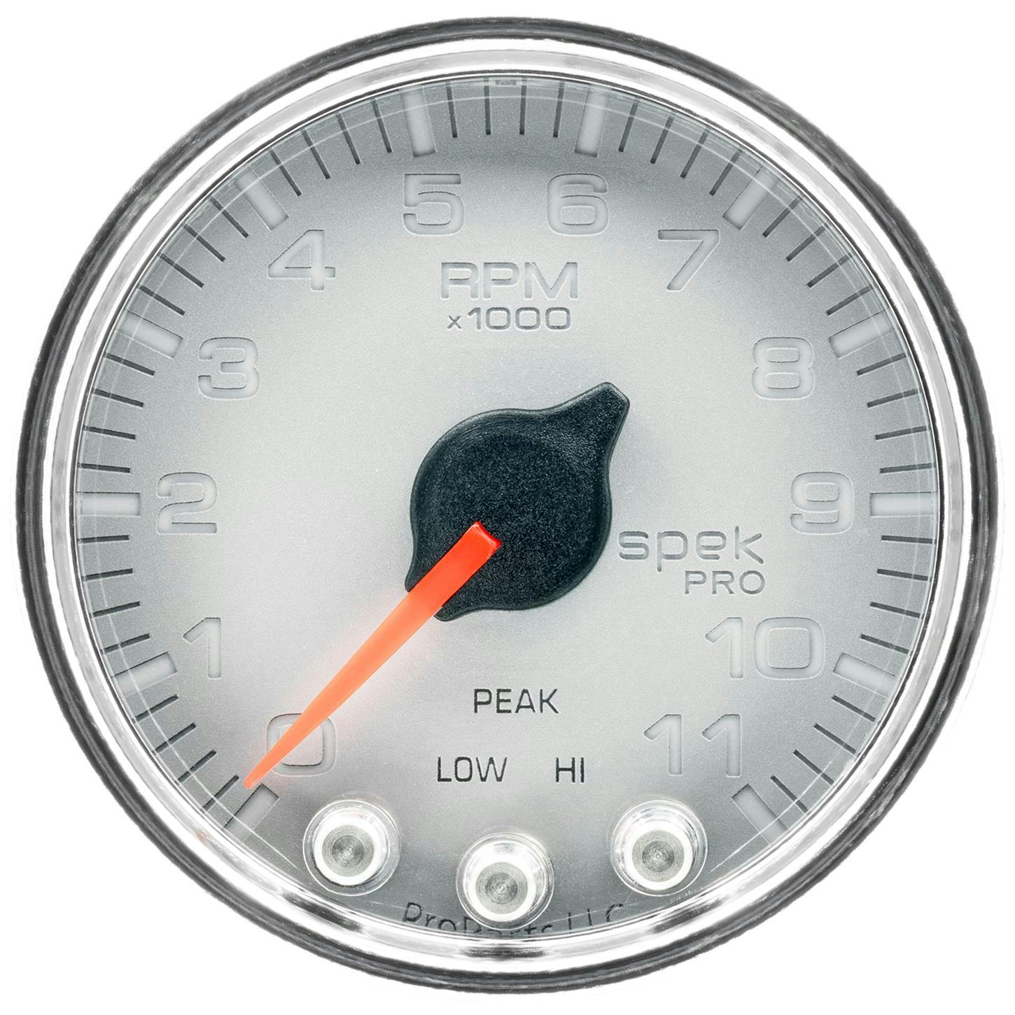 AutoMeter P33621 Tach Gauge, 2 1/16 Inch, 11K RPM, Slvr/Chrm