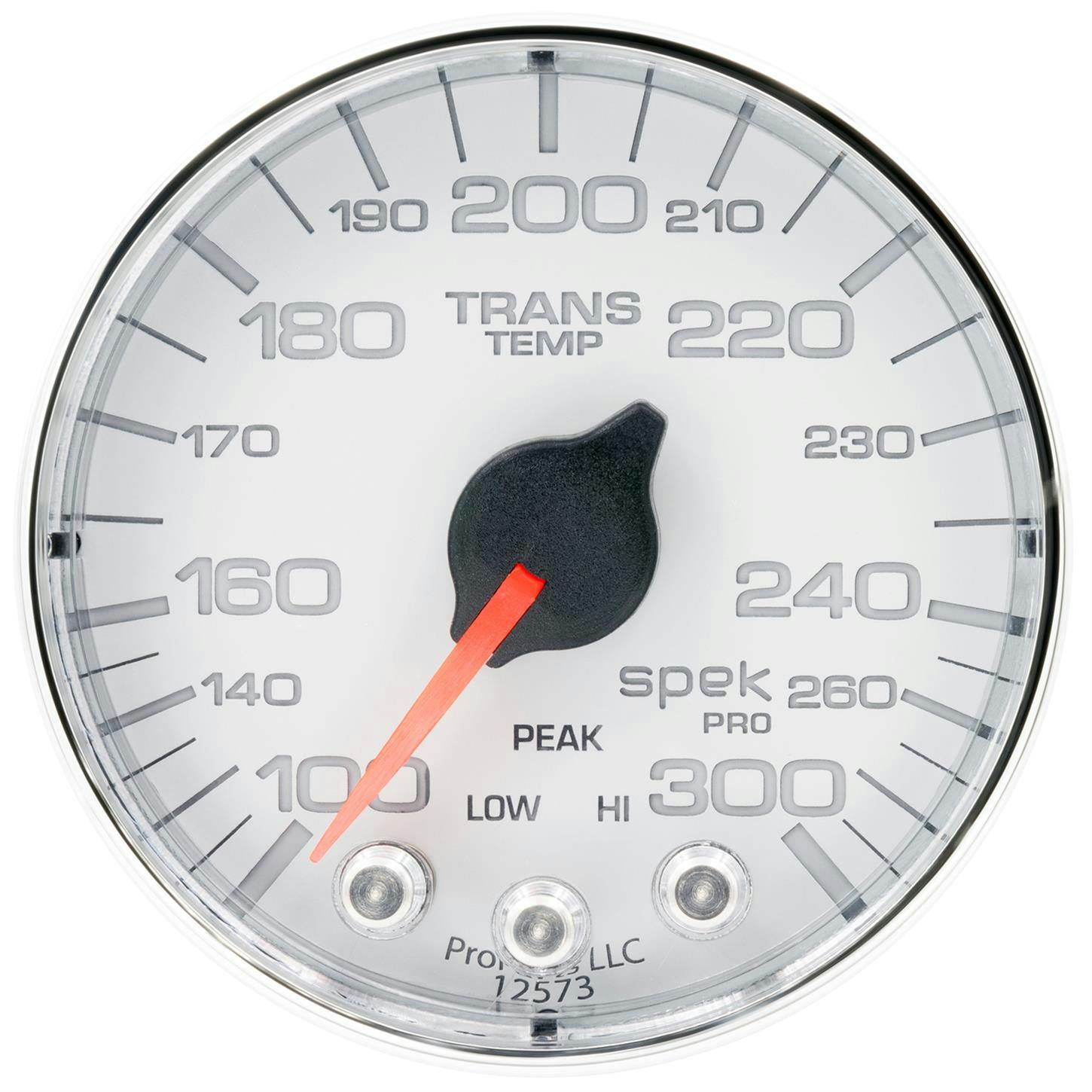 AutoMeter P342118 Trans Temp Gauge, 2 1/16 Inch, 300 Deg., White