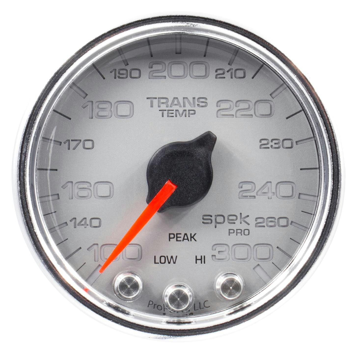 AutoMeter P34221 Trans Temp Gauge, 2 1/16 Inch, 300 Deg., Silver