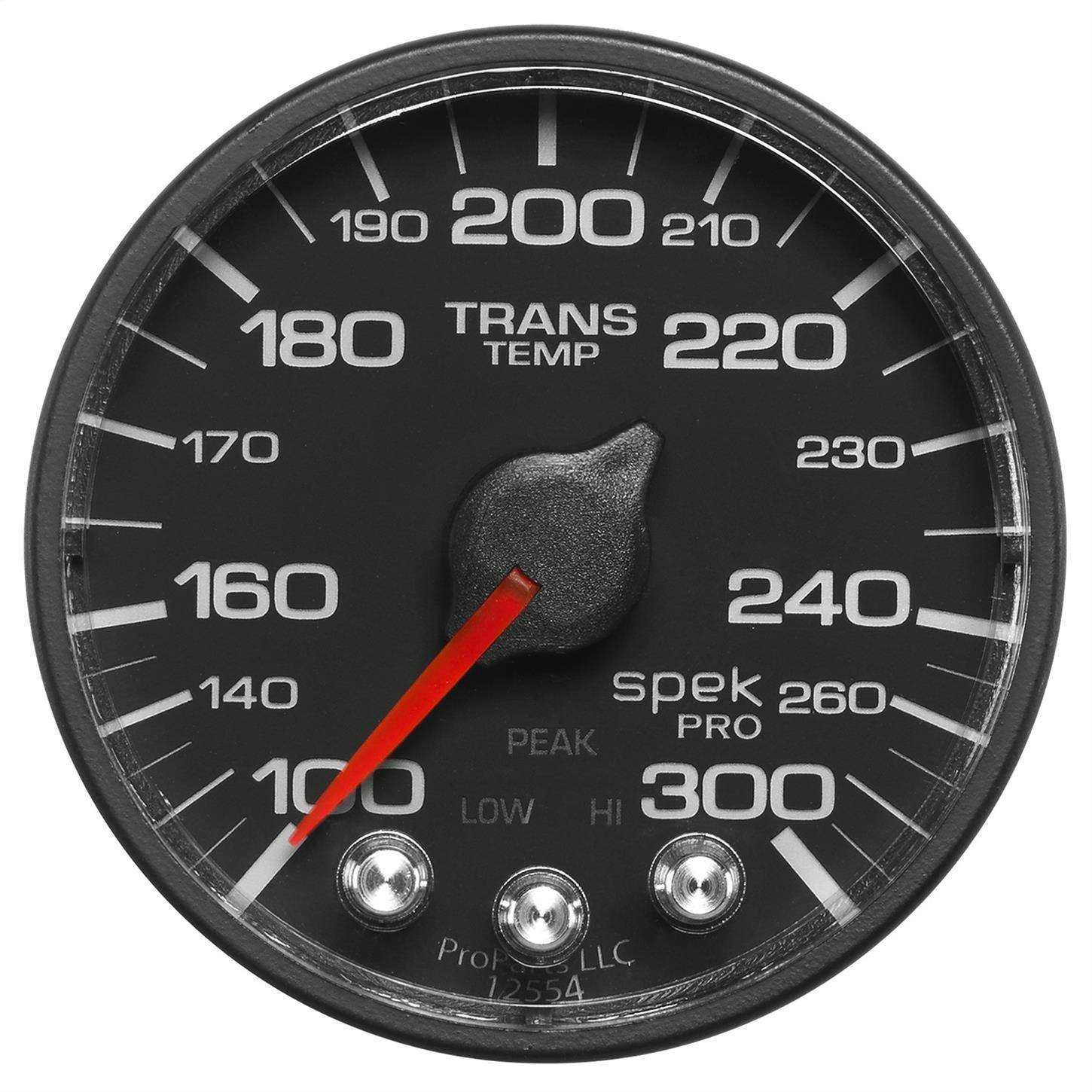 AutoMeter P342328 Trans Temp Gauge, 2 1/16 Inch, 300 Deg., Black