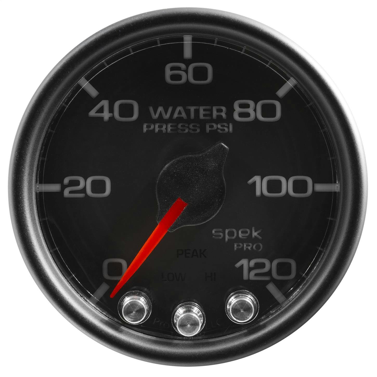 AutoMeter P34532 Water Pressure Gauge, 2 1/16 Inch, 120PSI, Black