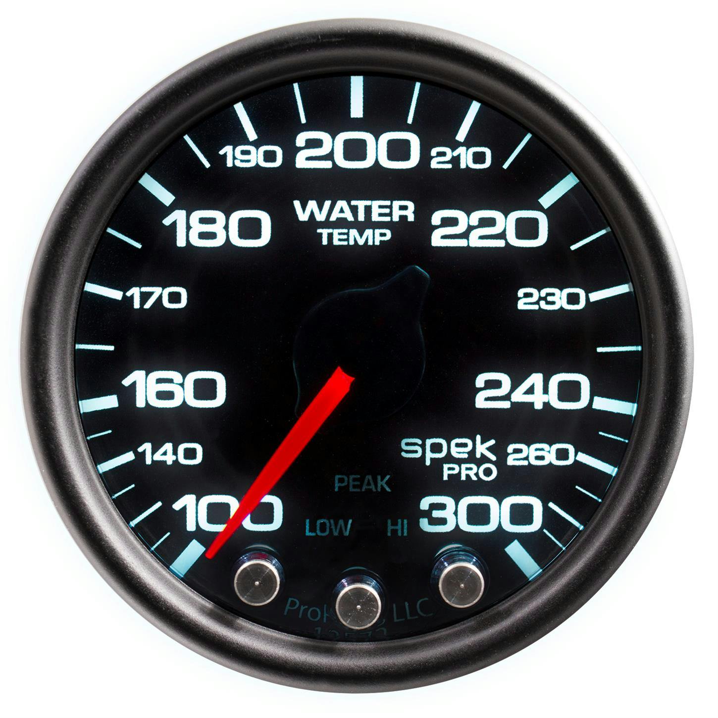 AutoMeter P34652 Spek-Pro Water Temp Gauge,2-1/16,100-300,Domed