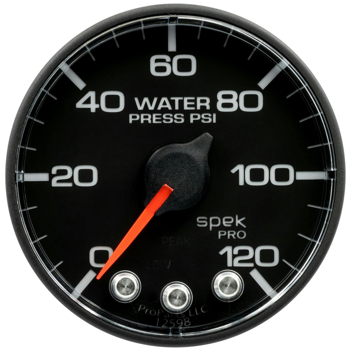 AutoMeter P349328 Water Pressure Gauge, 2 1/16 Inch, 120PSI