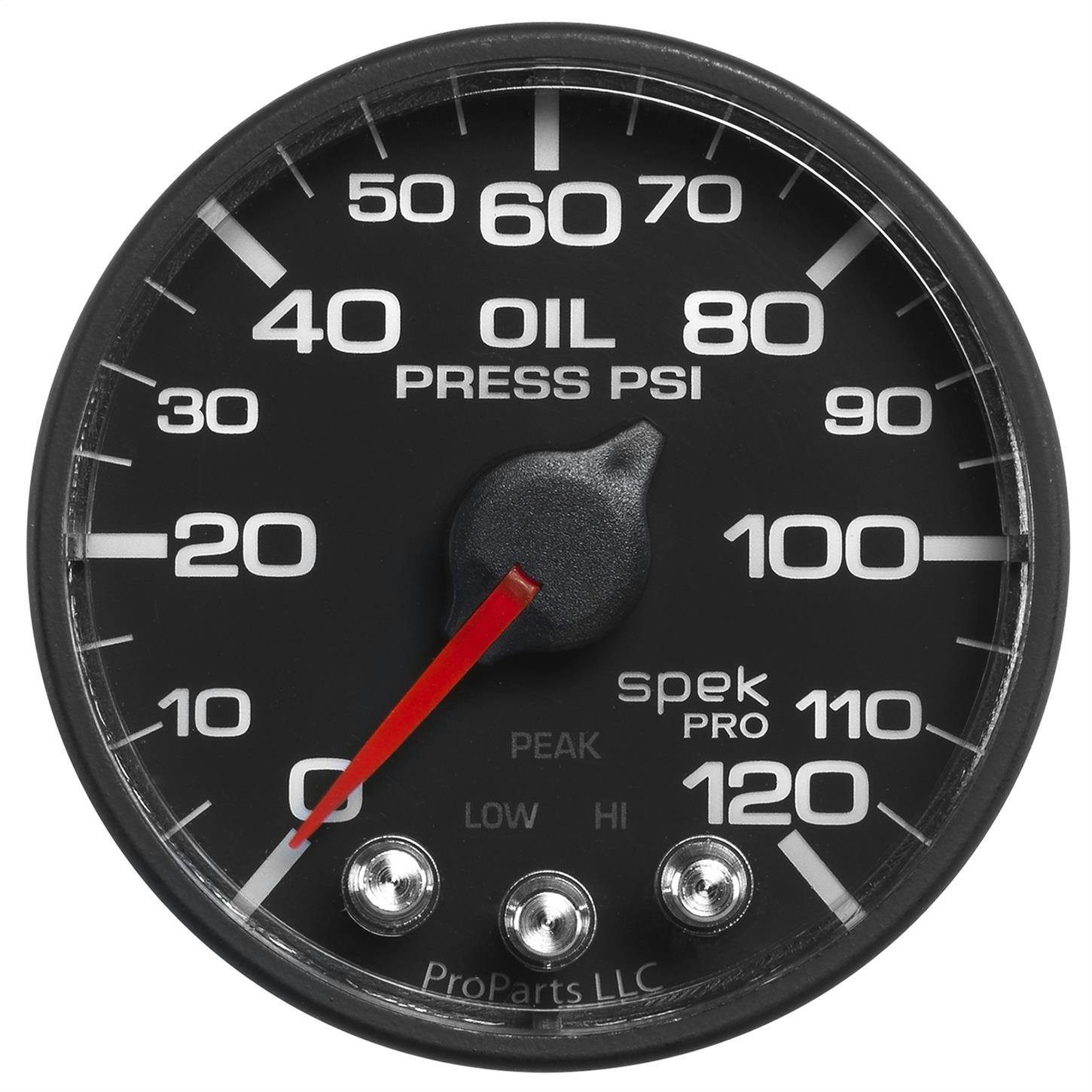 AutoMeter P525328 Oil Pressure Gauge, 2-1/16 Inch, 0-120 PSI