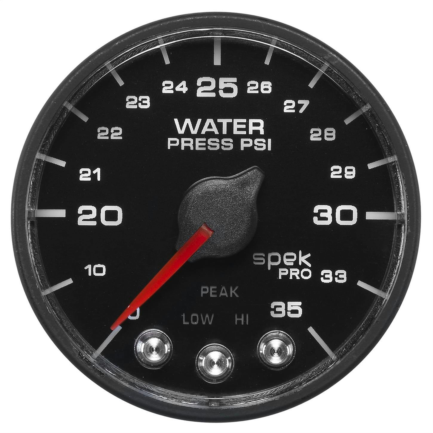 AutoMeter P543328-N1 Spek-Pro Water Press. Gauge,2-1/16,0-35 PSI,
