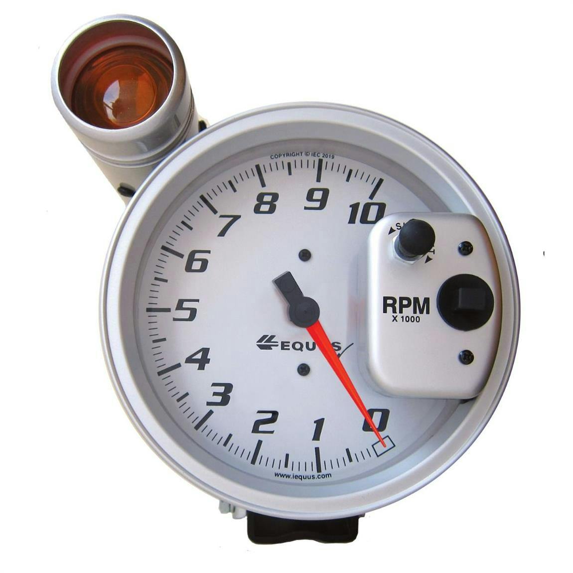 Equus E6081S 6000 Series 5 Inch Silver Tachometer, 10,000 RPM