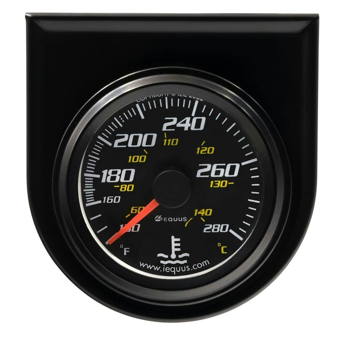 Equus E6242 6000 Series 2 Inch Mech. Water Temp. Gauge,130-280Deg