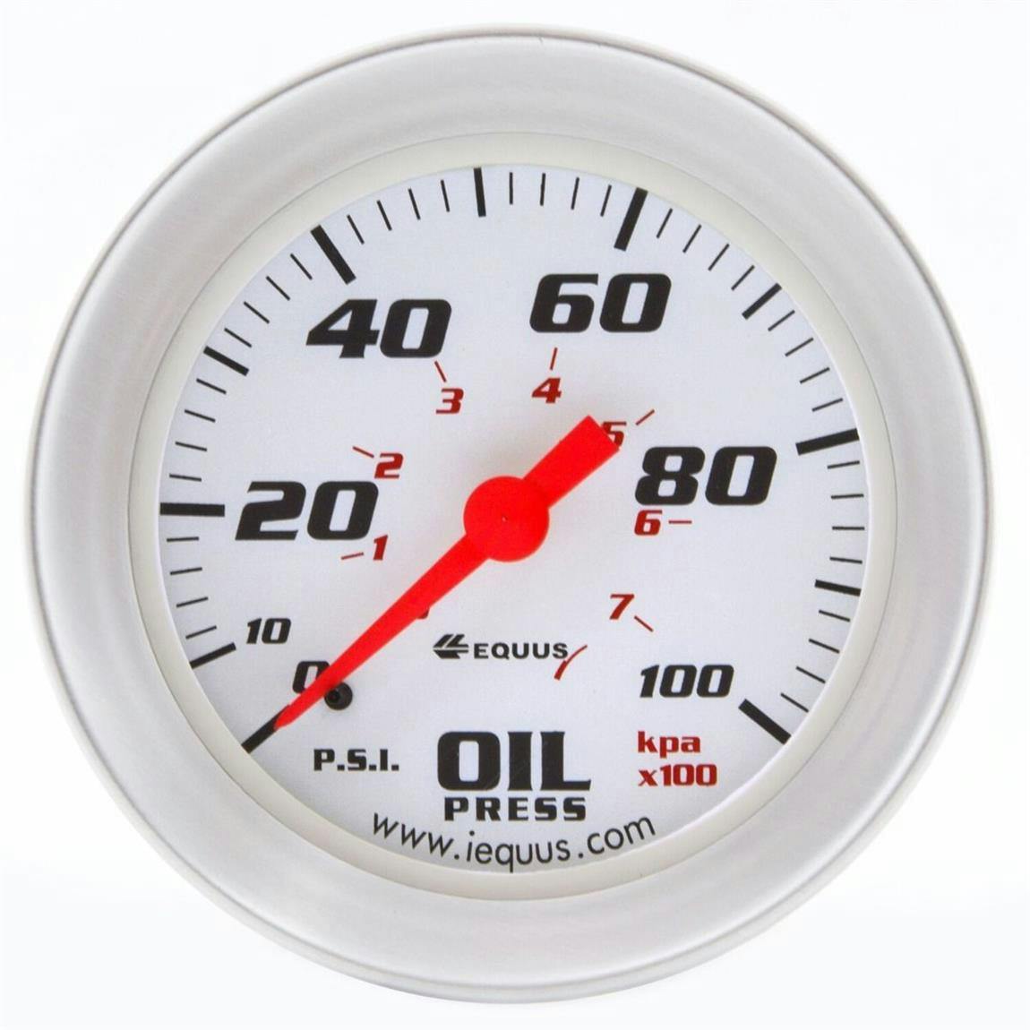 Equus E8244 8000 Series 2 Inch Mech. Oil Pressure Gauge