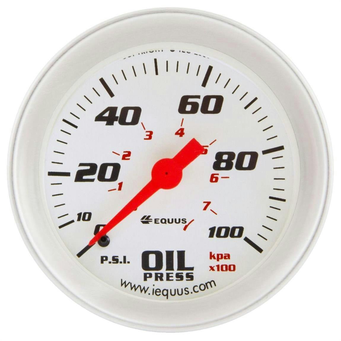Equus E8444 8000 Series 2-5/8 Inch Mech. Oil Pressure Gauge