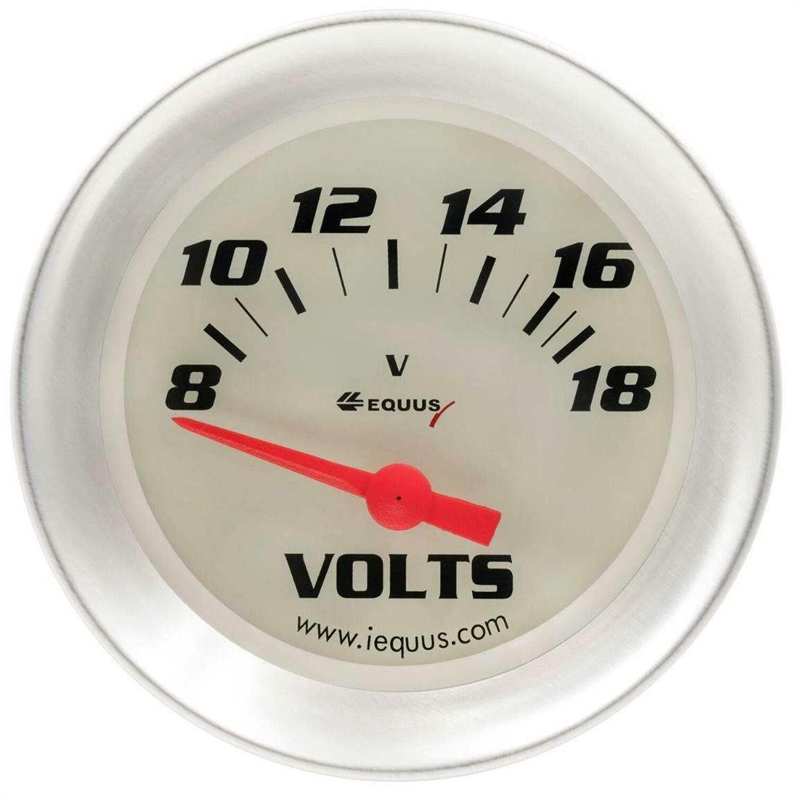Equus E8468 8000 Series 2-5/8 Inch Electric Volt Gauge, 8-18V