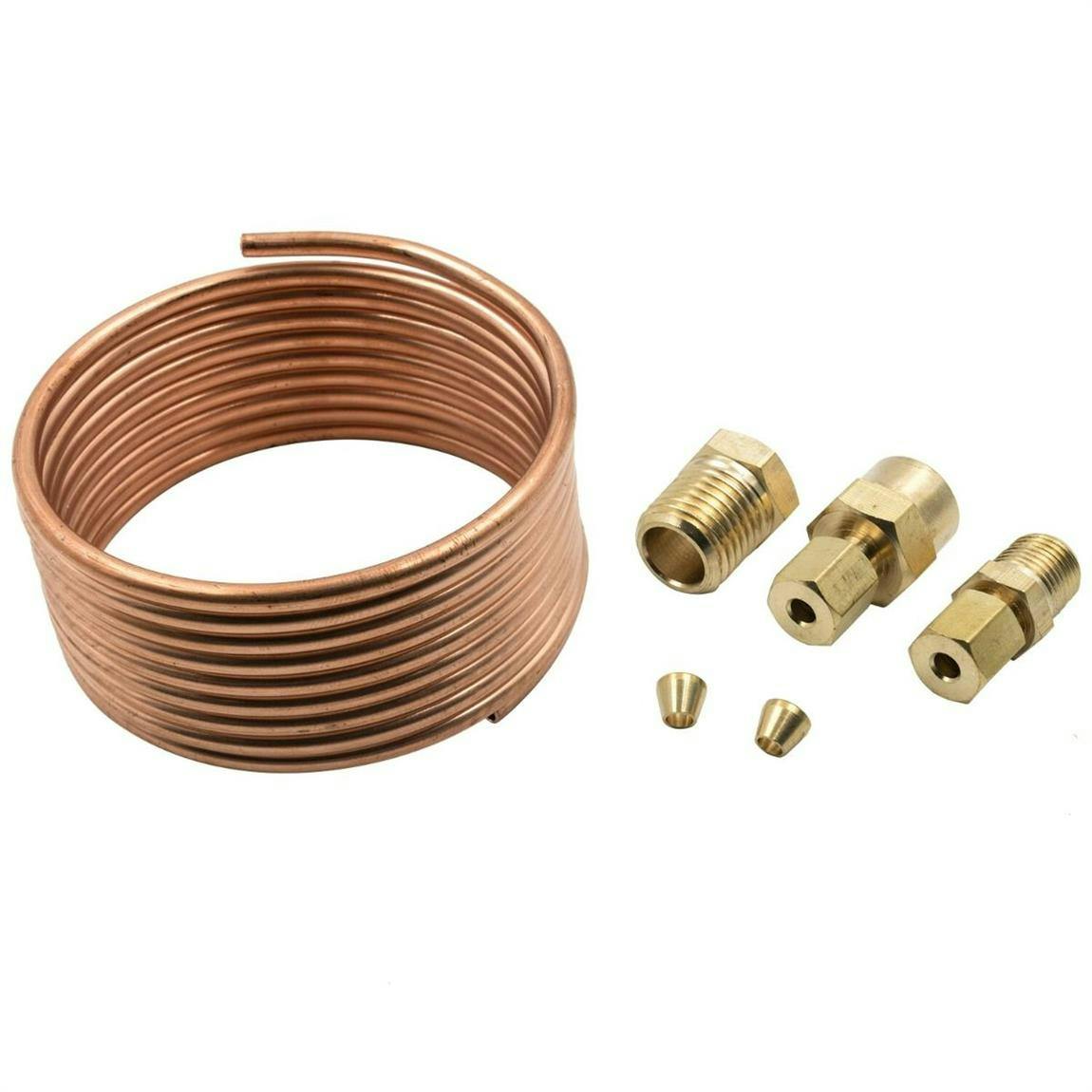 Equus E9901 6ft. Copper Oil Pressure Gauge Tubing/Fittings Kit
