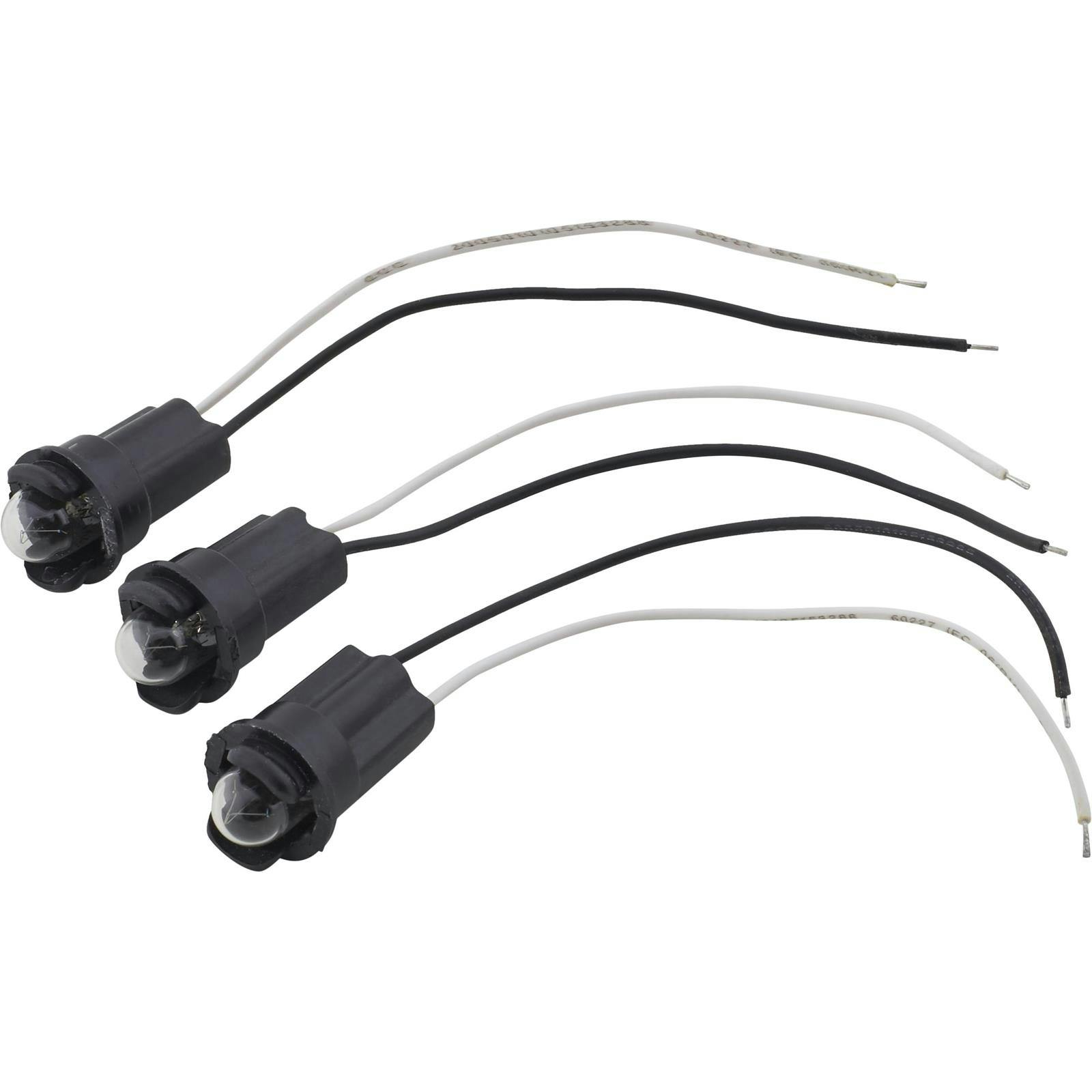 Equus E9904 Replacement OEM 3-Pc Light Blub/Socket Set, Push-In