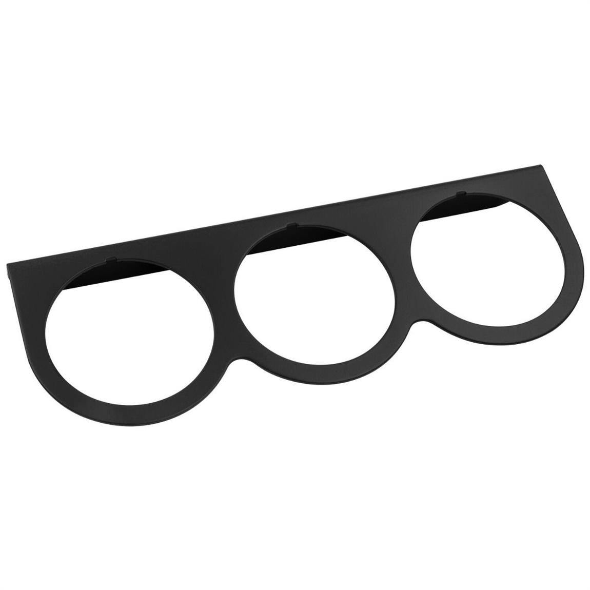 Equus E9923 Black Triple Gauge Mount Panel for 2 Inch Gauges