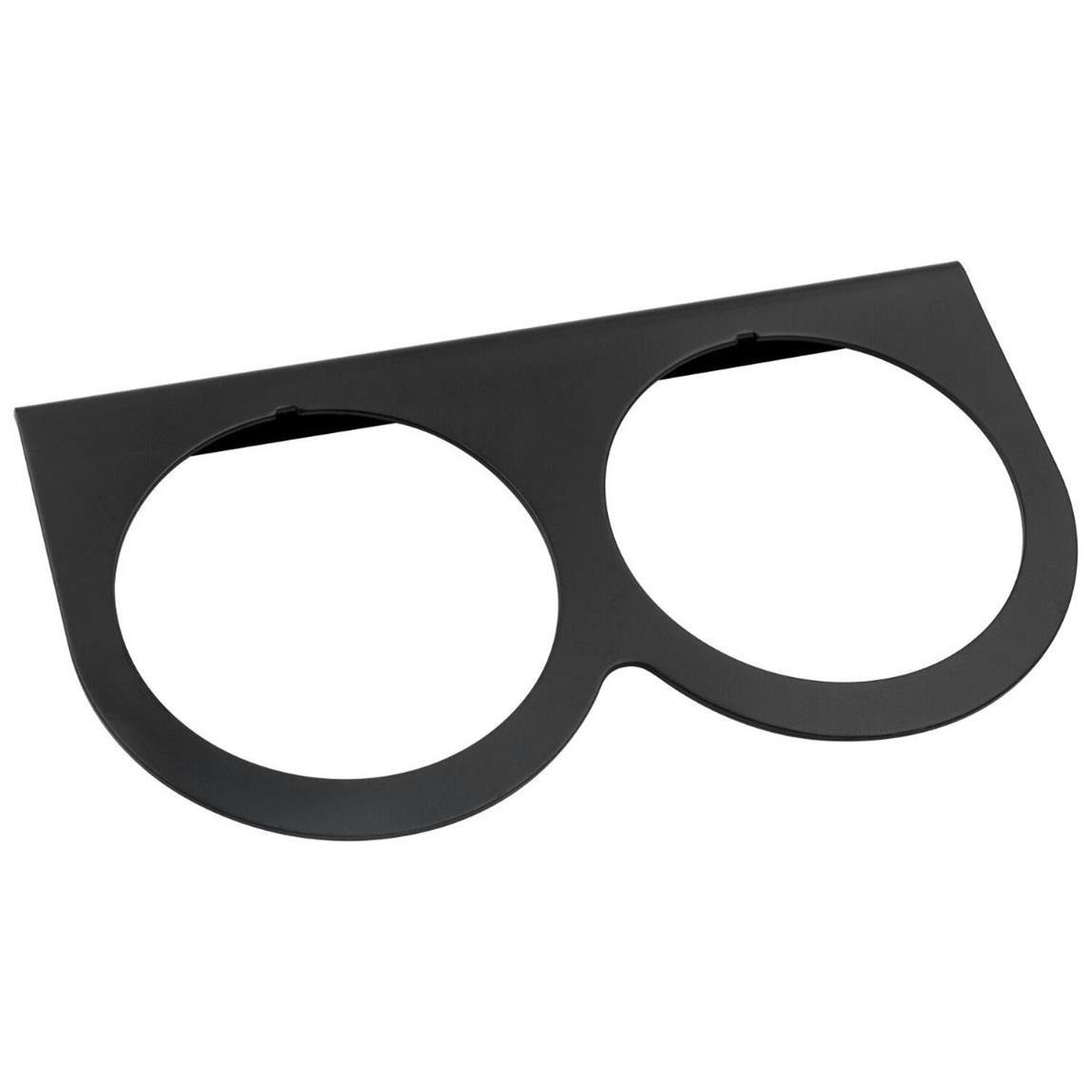 Equus E9942 Black Double Gauge Mount Panel for 2-5/8 Inch Gauges