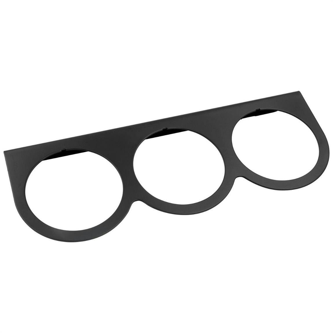 Equus E9943 Black Triple Gauge Mount Panel for 2-5/8 Inch Gauges