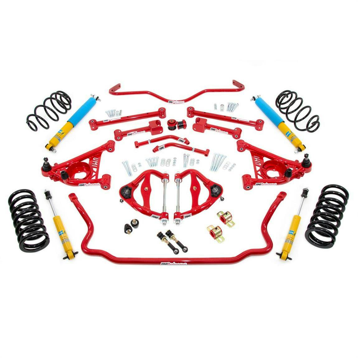 UMI GBF002-1-R 78-88 G-Body Stage 2 Kit, 1 Inch Lowering, Red