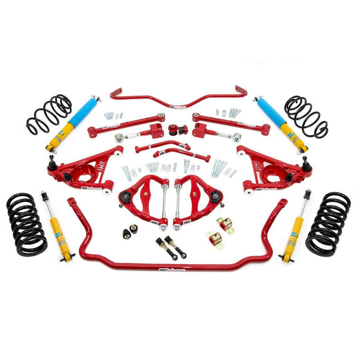 UMI GBF003-1-R 78-88 G-Body Stage 3 Kit, 1 Inch Lowering, Red