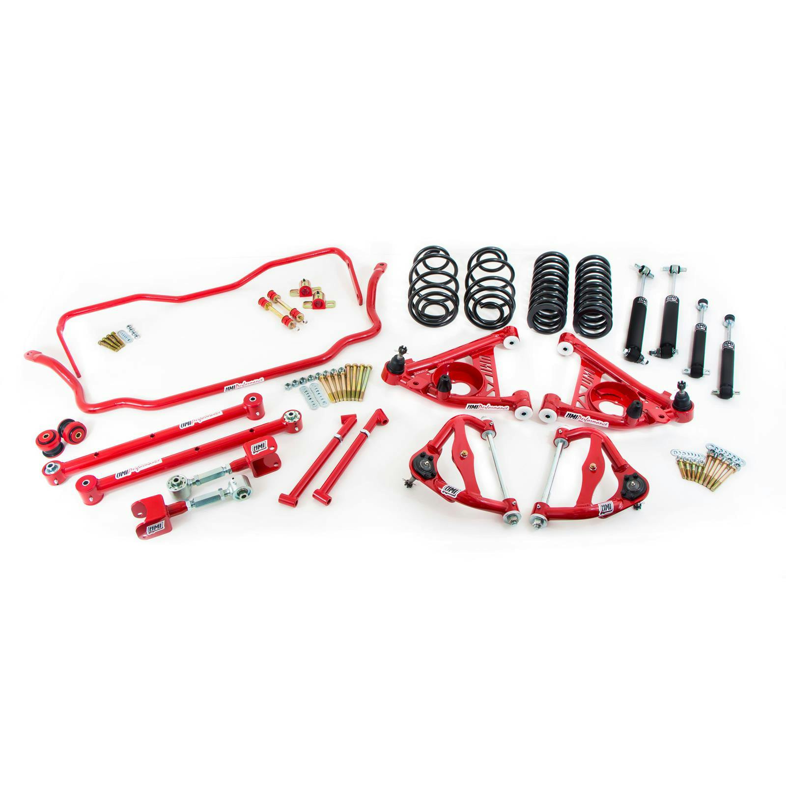 UMI GBF003-2-R 78-88 G-Body Stage 3 Kit, 2 Inch Lowering, Red