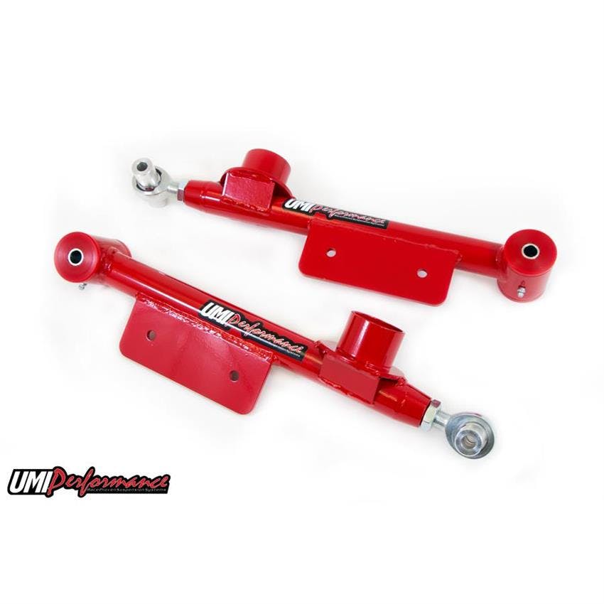 UMI 1014-R 99-04 Mustang Single Adj. Lower Control Arms, Red