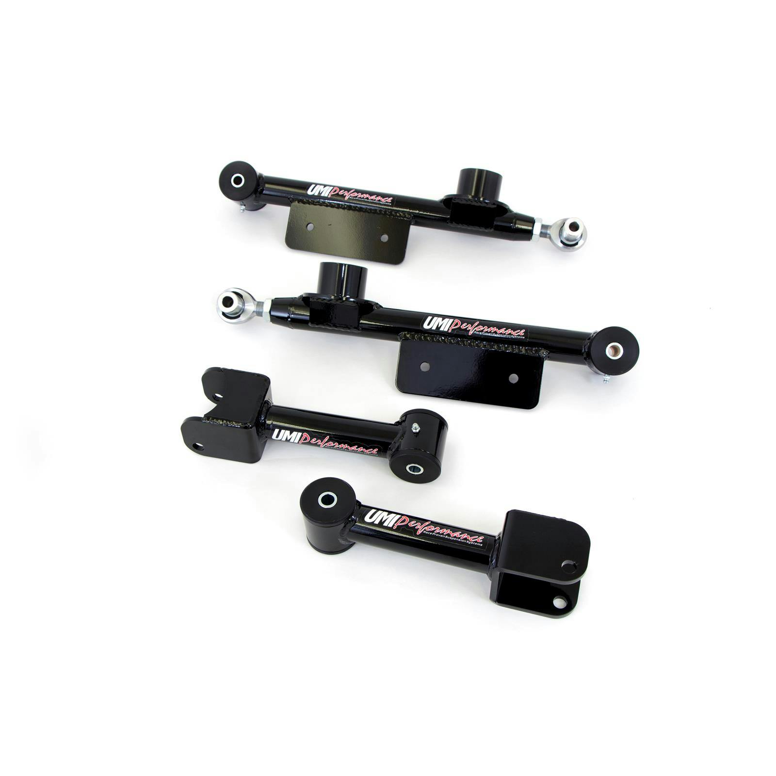 UMI 101516-B 79-98 Mustang Upper & Lower Rear Control Arms, Black