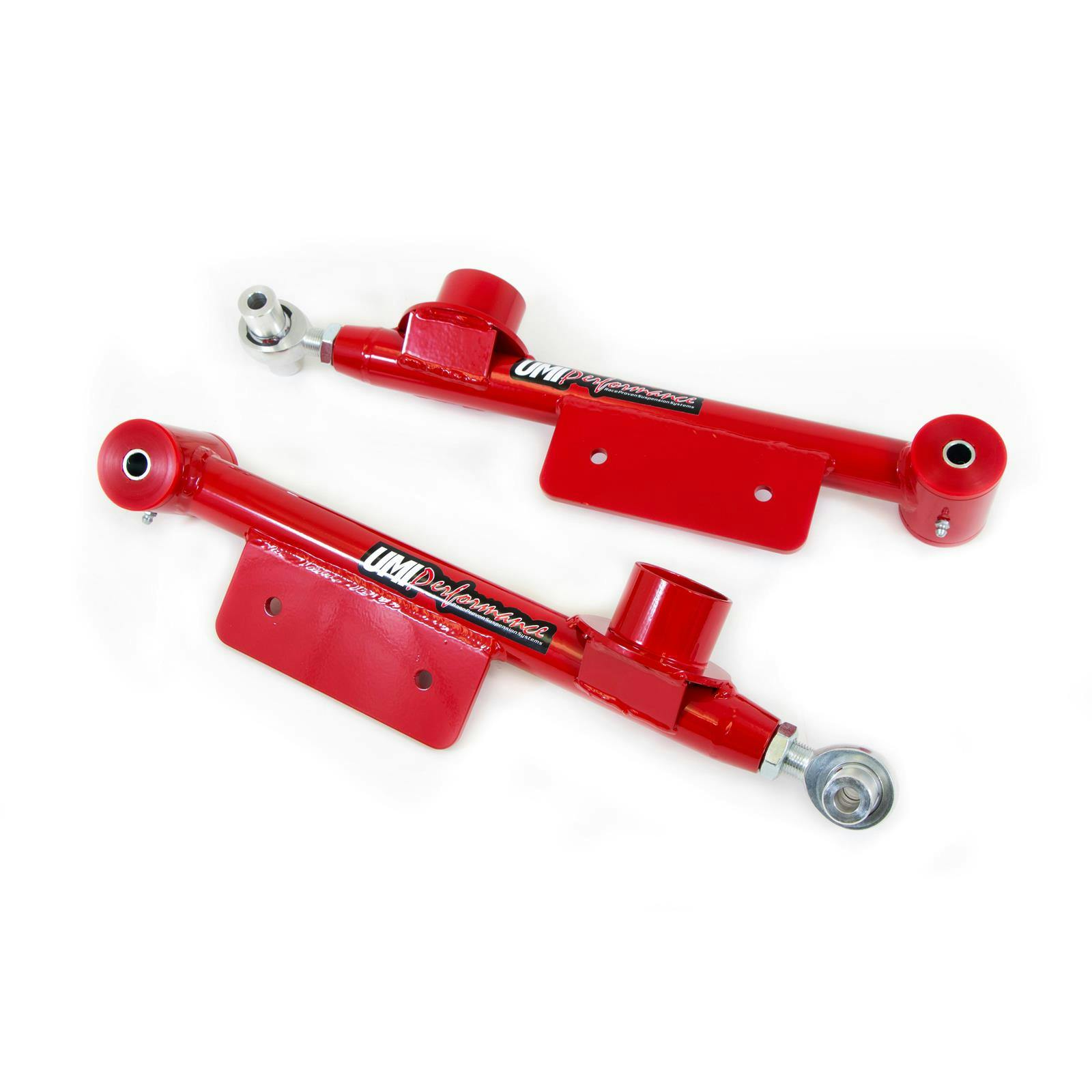 UMI 1015-R 79-98 Mustang Single Adj. Lower Control Arms, Red