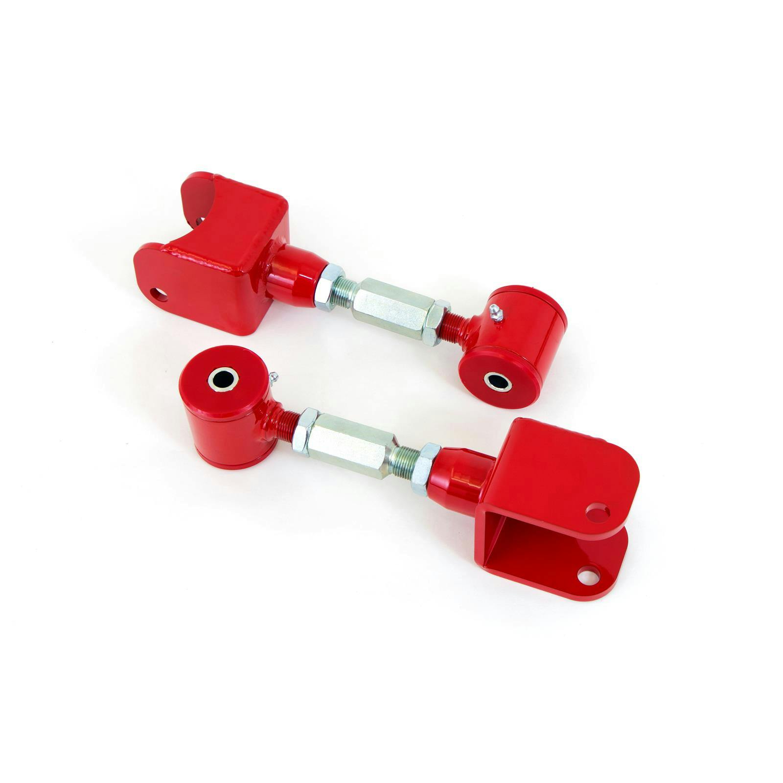UMI 1018-R 79-04 Mustang Adj. Upper Control Arms Poly, Red