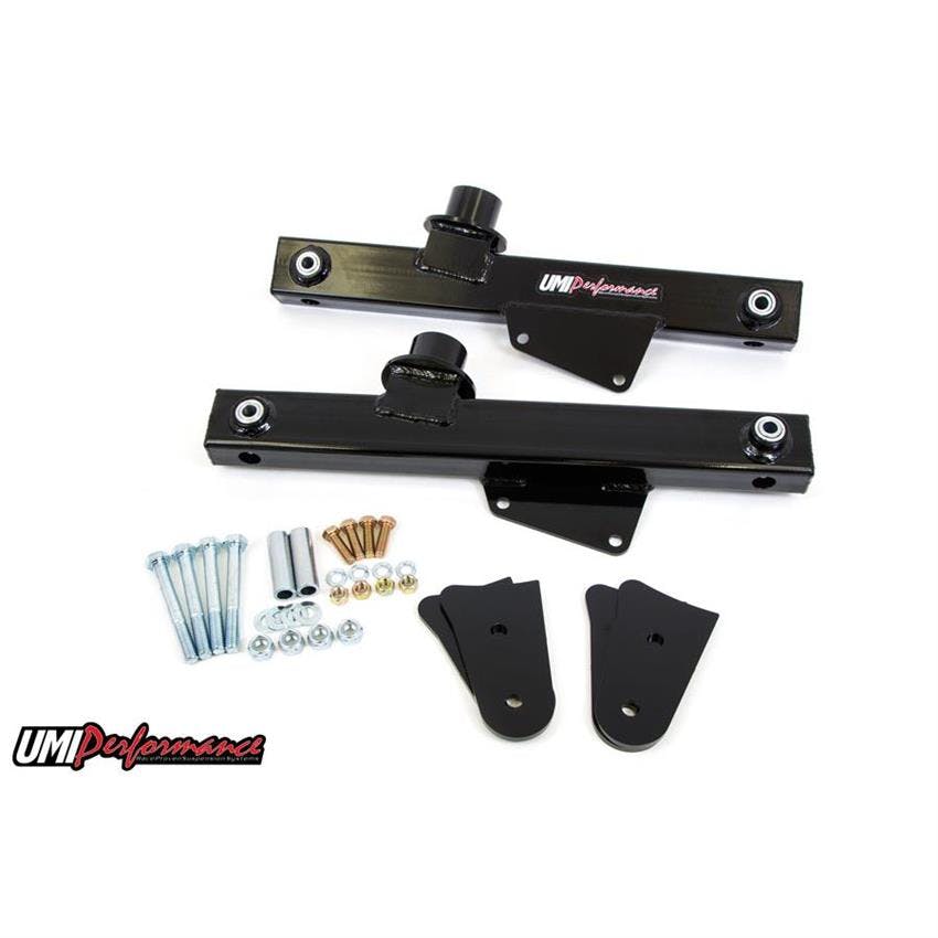 UMI 1026-B 99-04 Mustang Rear Lift Bars, Boxed Steel Tubing,Black